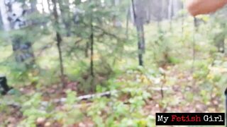 Slutty Mommy Takes Her Step-Son Inside The Woods And Blows