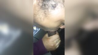 Chocking Daddy Cock inside the Truck with some Bomb Butt Fellatio ( Follow me on IG ) @juicydickfroot