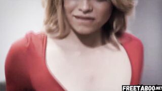 Nasty Blonde Gf Double Creampied by Bf & His Brother