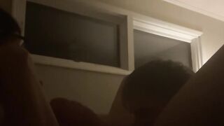 Fiance Let’s Co-worker Slap her Boobies while Licking, Fucking and Cumming into her Twat!