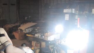 Female Domination Wraps slave inside Saran Wrap and is Slowly Edged