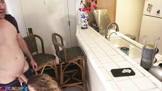 Stepmom Gets Pics for Anniversary of Secretary Sucking Off Hubby's Cock so she Fucks her Stepson