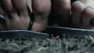 Free Dry Kinky Toes on Cheap Motel Rug
