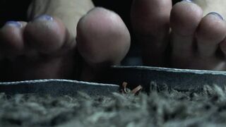 Free Dry Kinky Toes on Cheap Motel Rug