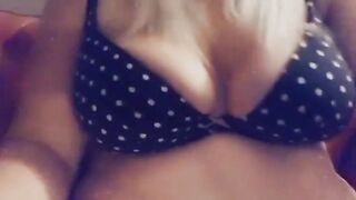 My Bf Busted me taking this Film of me Smoking with my Jugs Out!