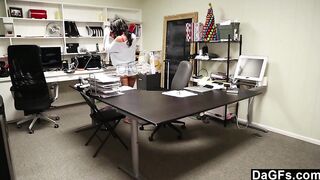Dagfs - Masturbating On Her Desk Makes Her Extra Turned On