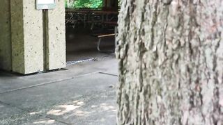Caught Bombshell mom at Park and almost get Caught as i Nut into her Cunt