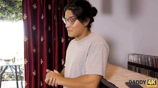 DADDY4K. Tough man tempts sons girlfriend inside sexy sex full