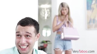 BroTricking 18 Year Old oriental Step Sis In Losing And Banged! Her-