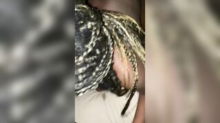 BBW Eats it up after Creamie on Penis
