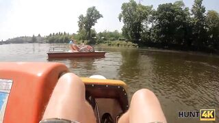 HUNT4K. Curvy cunt with mouth with juicy breasts has sex with a