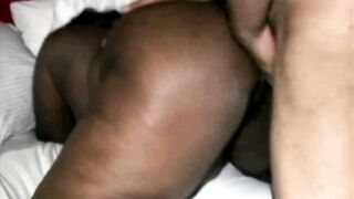 Long butt dark skin ebony teenagers gets banged in casting movie