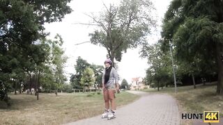 HUNT4K. Goddess roller skater needs money and is ready to