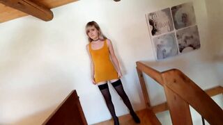 Slender Blonde German 18 Yo Fucked Goddess Butt