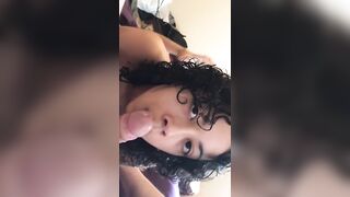 Cutly Hair Latina lickin Balls And Suckin Dick!!!!