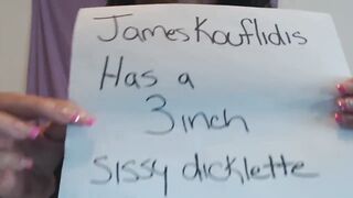 Dawn Mendez fucks over tiny dick sissy loser SPH