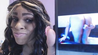 Dawn Mendez fucks over tiny dick sissy loser SPH