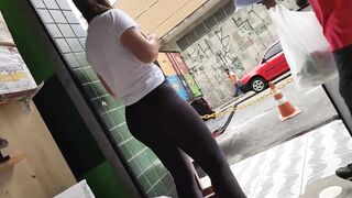 hot leggings butt candid butt at store