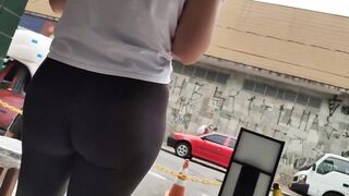hot leggings butt candid butt at store