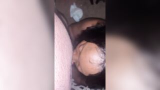 Ebony cunt with mouth sucking dick