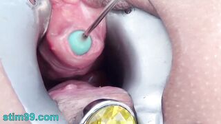 Stim99 intense peehole fucking with long balls sex toy