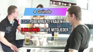 Card game lost and then used extremely - German Threesome