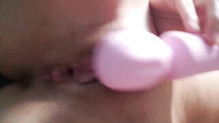 Cumming with my toy