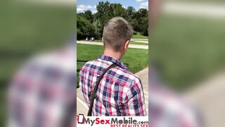 French Guy Picks up Long Melons Blonde on the Streets of Paris