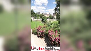 French Guy Picks up Long Melons Blonde on the Streets of Paris
