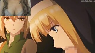 Anime - 3 girls fucks a lucky boy (HAREM)