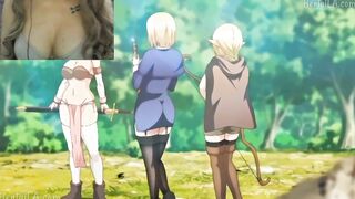 Anime - 3 girls fucks a lucky boy (HAREM)