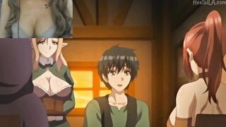 Anime - 3 girls fucks a lucky boy (HAREM)