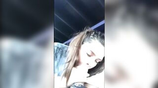Perfect Hottie Vulgar Eighteen gives a sloppy oral sex into Outdoor