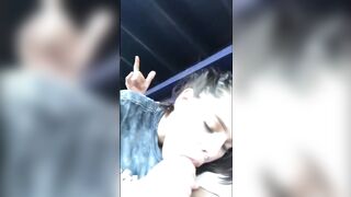 Perfect Hottie Vulgar Eighteen gives a sloppy oral sex into Outdoor