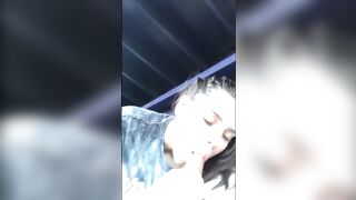 Perfect Hottie Vulgar Eighteen gives a sloppy oral sex into Outdoor