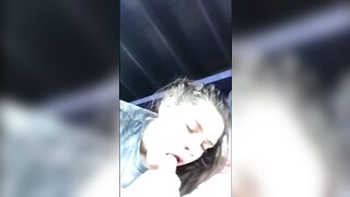 Perfect Hottie Vulgar Eighteen gives a sloppy oral sex into Outdoor