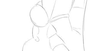 Floraverse Mellie and Claud Furry Yiff Inflation Belly on the Train in