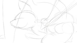 Floraverse Mellie and Claud Furry Yiff Inflation Belly on the Train in