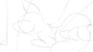 Floraverse Mellie and Claud Furry Yiff Inflation Belly on the Train in