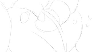 Floraverse Mellie and Claud Furry Yiff Inflation Belly on the Train in