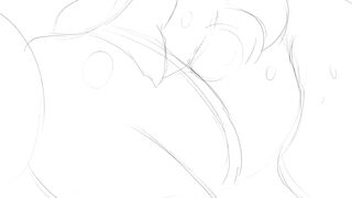 Floraverse Mellie and Claud Furry Yiff Inflation Belly on the Train in