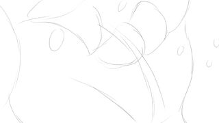 Floraverse Mellie and Claud Furry Yiff Inflation Belly on the Train in