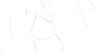 Floraverse Mellie and Claud Furry Yiff Inflation Belly on the Train in