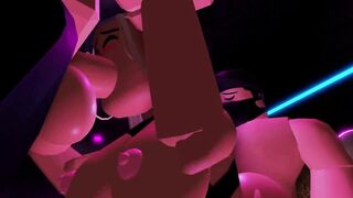 Thicc Roblox women Gets Banged! by 2 Dudes inside a Hotel at
