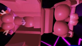 Thicc Roblox women Gets Banged! by 2 Dudes inside a Hotel at