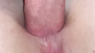 Please Cum inside my Butt!!! Extreme Close up Anal -amateur Homemade-