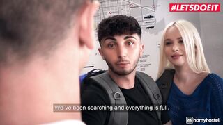 HORNYHOSTEL - Huge Titted Cheating Mistress Arteya get some Voluptuous Dick at the Reception Desk