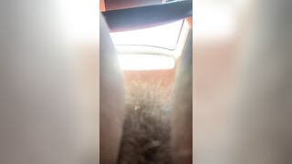 Flashing no Underwear Twat and Titties while Driving Vehicle. AMoteur mom Outdoors Vehicle Masturbation. Outside