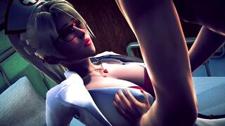 MERCY GETS a LONG COCK INSIDE HER TIGHT ANAL | 3D ANIMATED