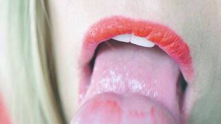 Tongue Showing Off Fellatio